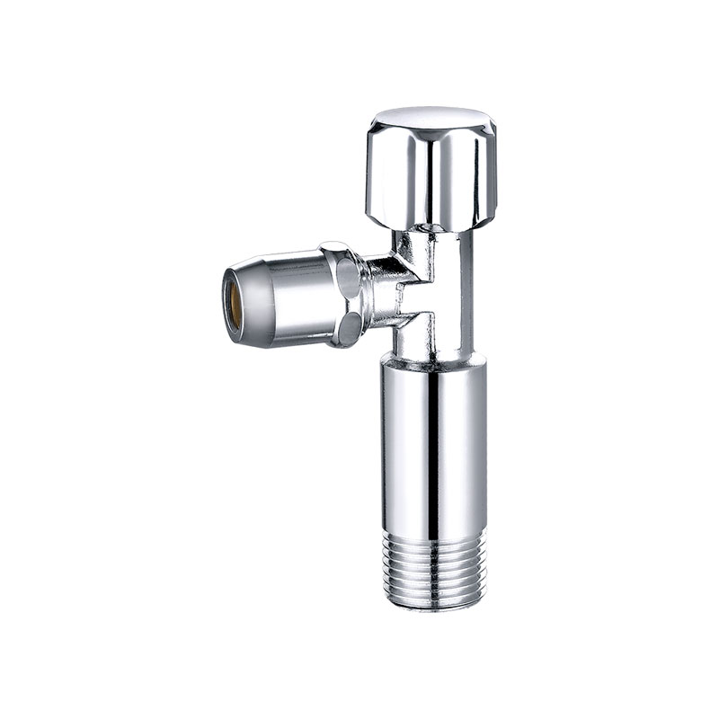 شیر زاویه ای برنجی با روکش کروم کلاسیک AMT-5009