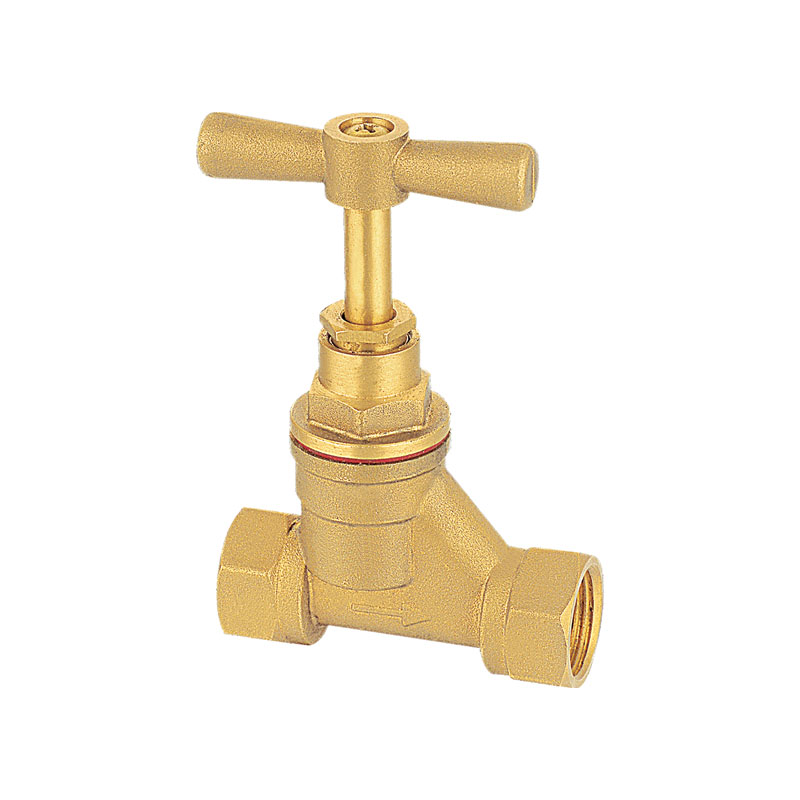شیر استاپ برنجی رزوه داخلی ضد زنگ با کیفیت بالا AMT-6013