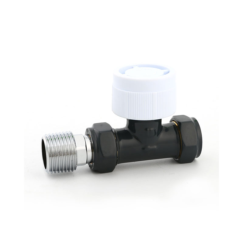 شیر رادیاتور دسته پلاستیکی سفید سطح ویژه AMT-4028